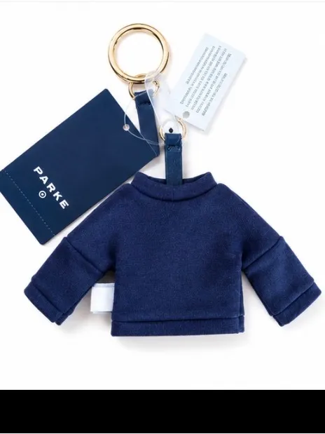 PARKE Sweatshirt Bag Charm / Keychain Navy Blue Rare - Image 3