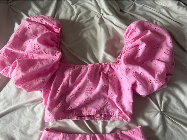 Pink skirt and top set - Image 2
