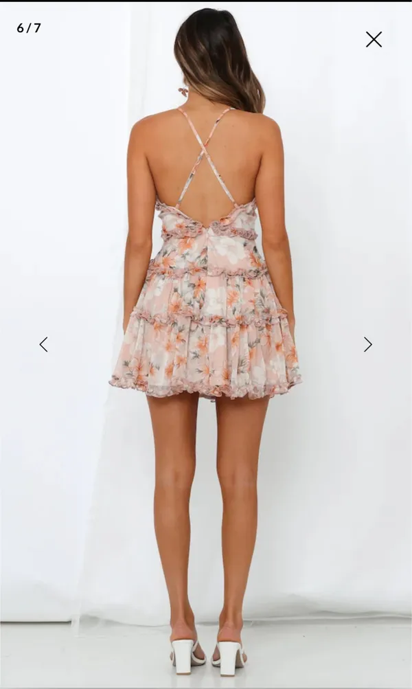 Hello Molly Dress Mini Nude Pink - Image 3