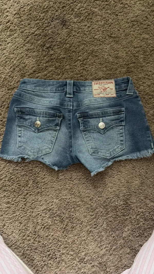 True Religion Jean Cut-Off Shorts Joey 26 - Image 3