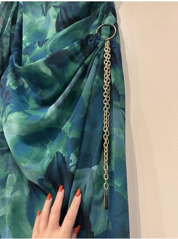 Runaway The Label Calista Green Midi Dress Size 12 NWT - Image 9