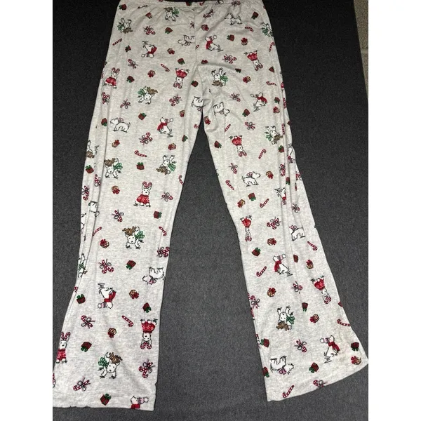 Laura‎ Ashley Pajama Set West Highland Dog Scottie sz M Christmas Westie Soft - Image 8