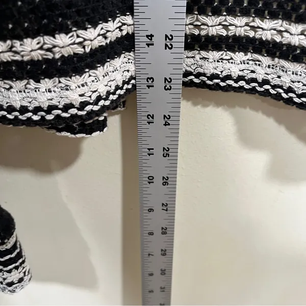 NWT Free People black and white striped knit blaze / jacket knit size small - Image 5
