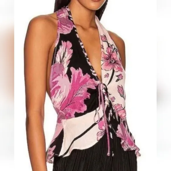 NWT FREE PEOPLE Hot Tropics Top SIZE L - Image 5