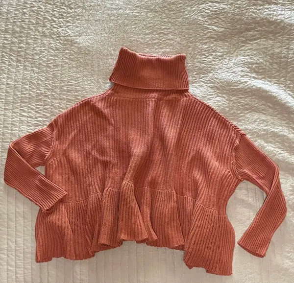 Free People Ruffle Hem Sweater - Image 2