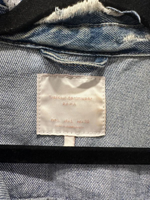ZARA Jean Jacket Distressed - Image 2