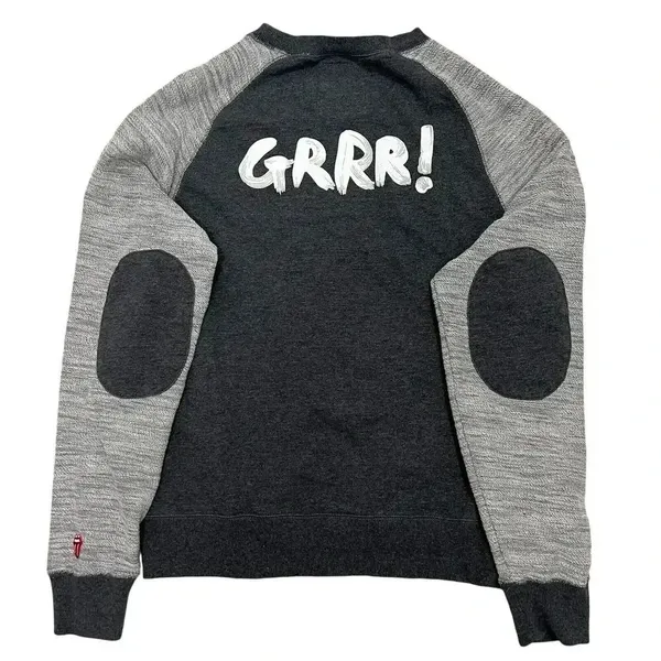 The Rolling Stones Script Tongue Logo Crew Neck Sweatshirt Gray 50 Years Tour S - Image 2