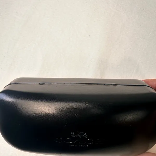 Coach Sunglasses Leather Hard Eyeglass Case Black Storage Accessories Classic - Image 7