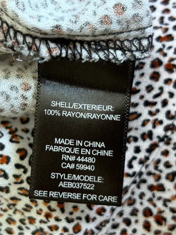 AFRM Lightweight Animal Leopard Print High Rise Pants Size Small - Image 6