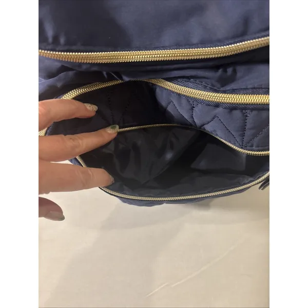 LITTLE ME Navy/Gold Tote Diaper Bag‎ Backpack 6 Pocket - Image 5