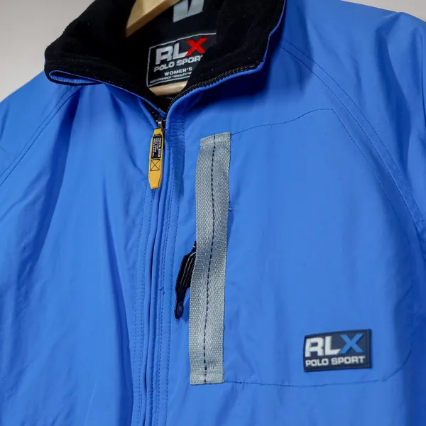 RLX Polo Sport Ski‎ Jacket Women's S Blue White Vintage 90s 00s Winter Snow Coat - Image 3