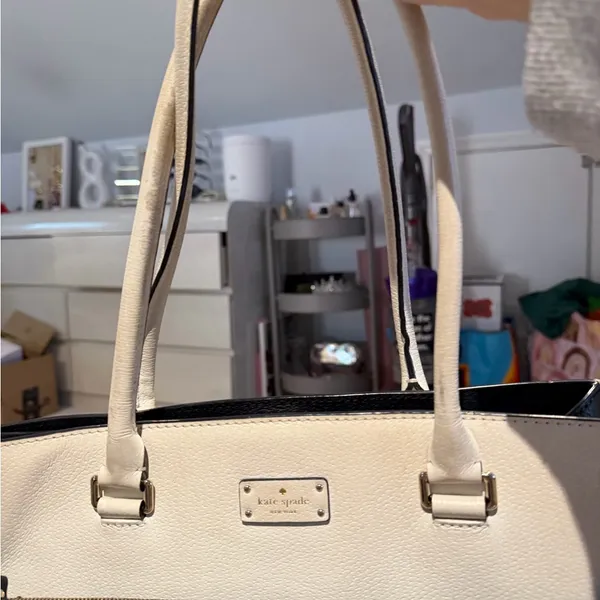 Kate Spade Black and White Tote Bag - Image 4