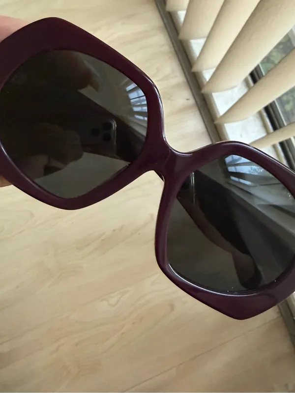Tory Burch TY7195U Oversized Deep Purple Square Sunglasses 55-18-140 - Image 2