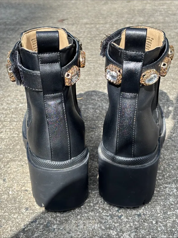 Steve Madden Amulet Jewel-Embellished Ankle Boots - Image 3