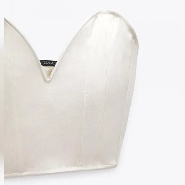 ZARA Woman CORSETS | SATIN CORSETRY-INSPIRED TOP - Image 2