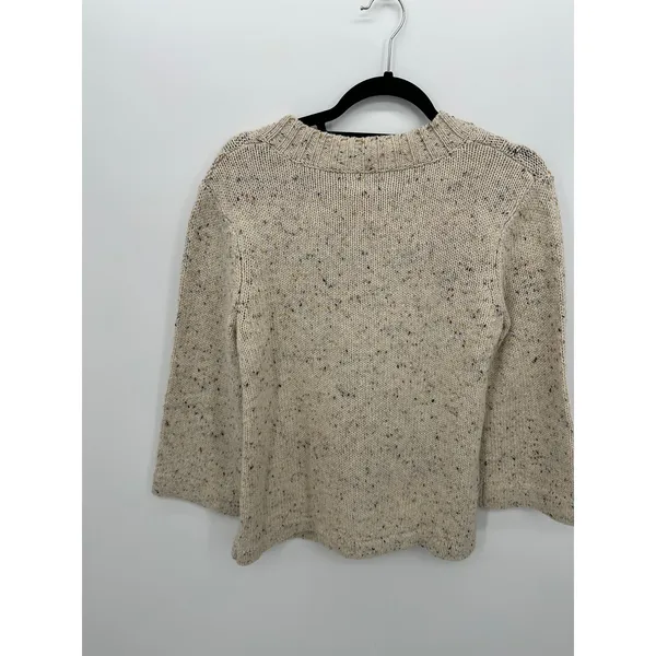 Hannah Womens Cable Knit Cardigan Sweater Sz M Cottagecore‎ Minimal Grandmacore - Image 2
