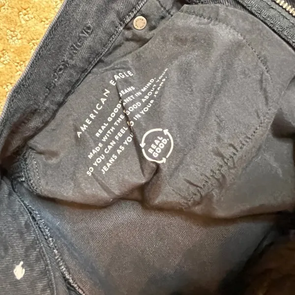 NWT AE AMERICAN EAGLE MOM JEAN BLACK WOMENS SZ 10 Streetstyle Urban Y2k 80s - Image 9
