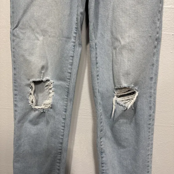Madewell The Perfect Vintage Straight Jean Womens 26 Distressed Light Blue Denim - Image 2