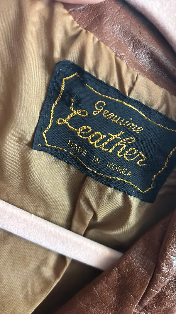 Genuine leather jacket Brown - Image 5