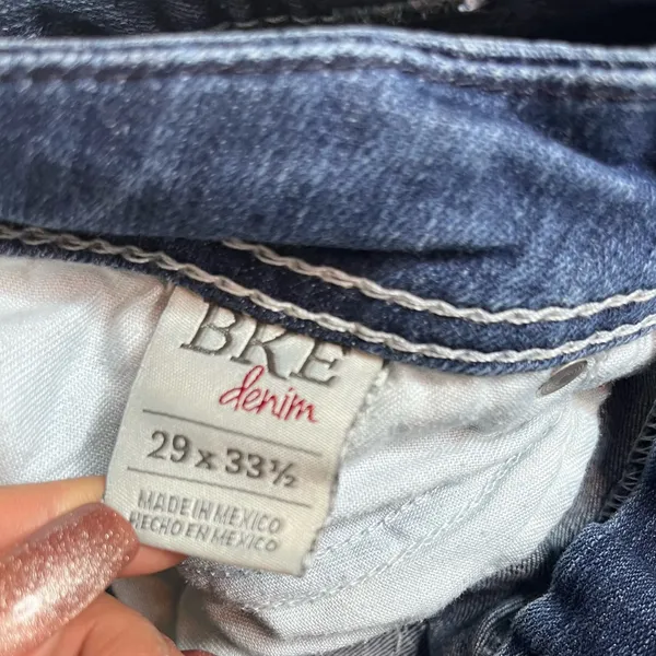 BKE Women's Dark Blue Boot Cut Jeans - Image 7