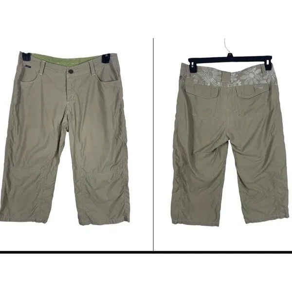 Kuhl KuhlDry Capri Pants Women’s Size 8 Tan Hiking Gorpcore Outdoor Y2K - Image 2