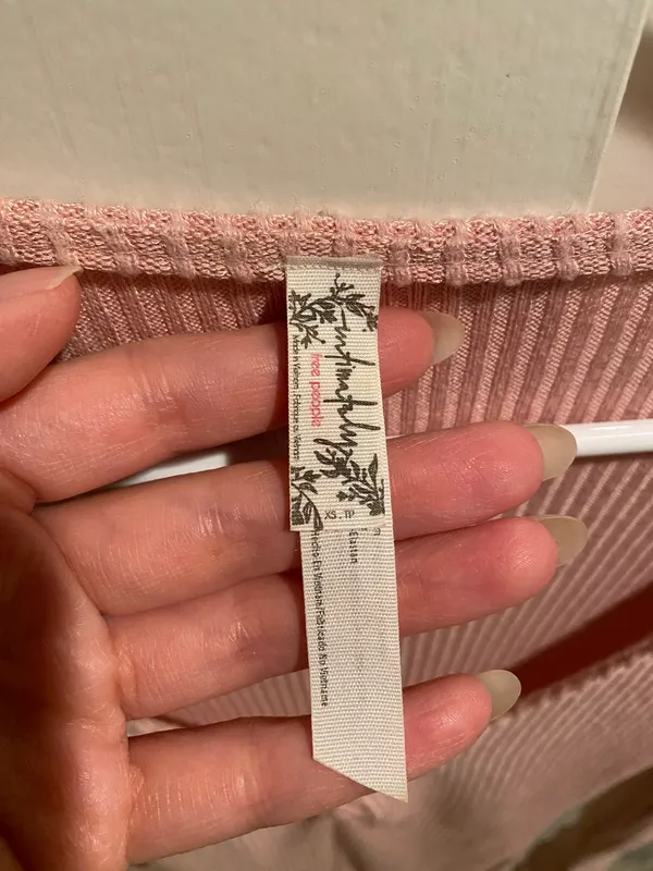 Pink Long Sleeve V Neck Bodysuit - Image 6