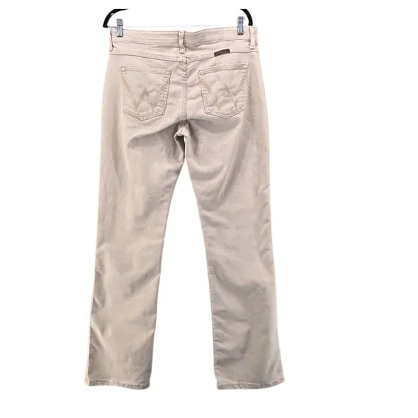 Wrangler Q-Baby Riding Jeans 12 Cream Bootcut Mid Rise 11/12x34 Cowgirl Elastic - Image 2