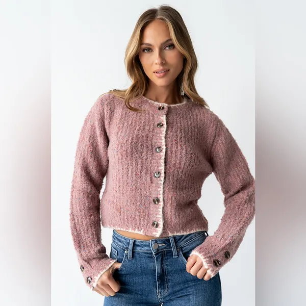 Bohme Quincy Speckled Cardigan - Image 2