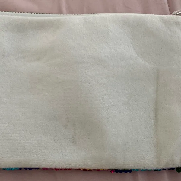 NWT Chloe Alexis Multicolor Sequin Clutch cosmetic bag size 10x7 boho maximalist - Image 6