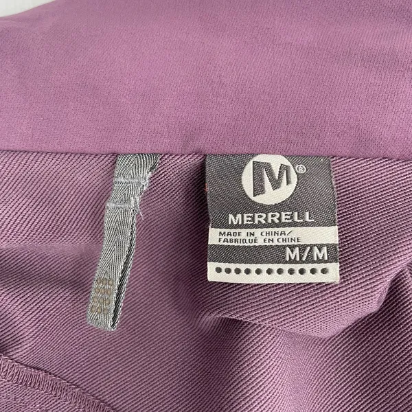 Merrell Purple Softshell Jacket Full Zip Up Hiking Outdoor Coat Gorpcore Size M - Image 9