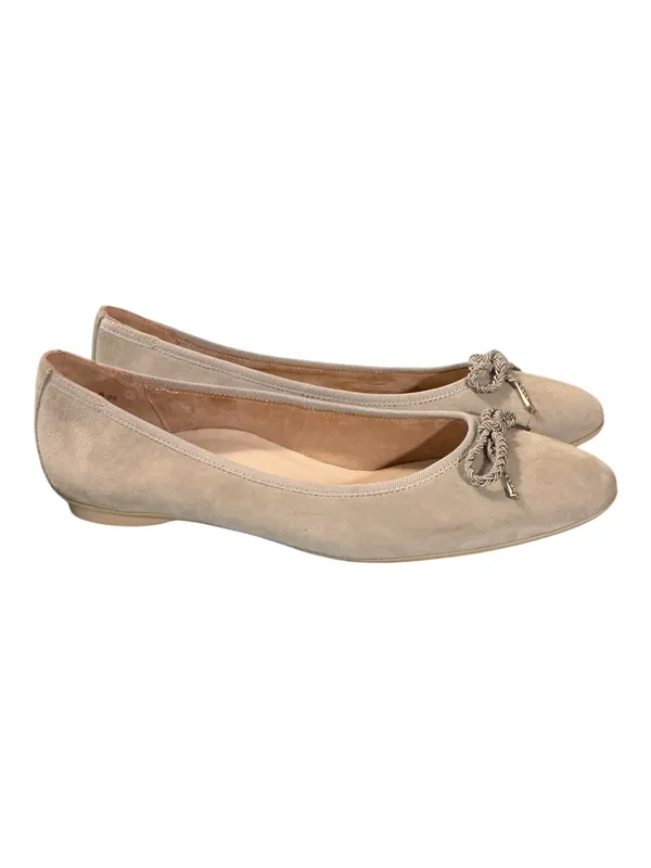Paul Green "Super Soft" Greige Suede Bow Ballet Flats Size: UK 7 - Image 3