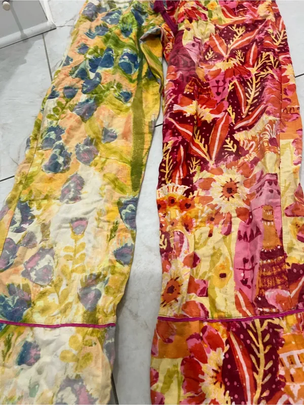 Anthropologie Roeqiya Fris Garden Bloom Pajama Pants Size Large - Image 3
