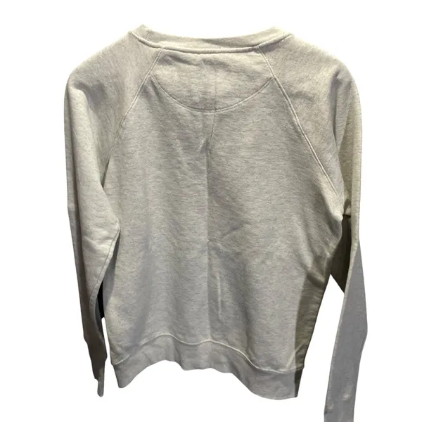 Champion Medium Gray Sweatshirt Houndstooth Logo Crew Neck Cotton Blend Pullover - Image 4