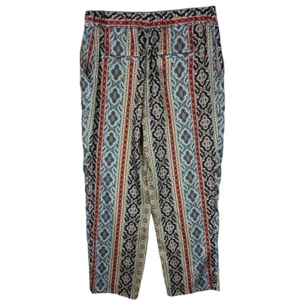 Zara Multicolored Printed Lightweight High‎ Rise Straight Leg Pant - Image 2
