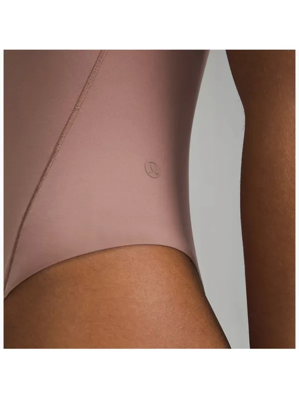Lululemon Wundermost Ultra-Soft Nulu Square-Neck Sleeveless Bodysuit Twilight Ro - Image 4