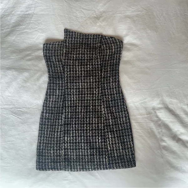 NBD Tweed Strapless Isadora Mini Dress size‎ small - Image 3