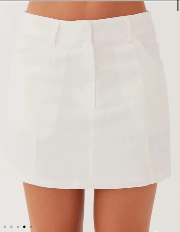 Peppermayo White Mini Skirt - Image 3