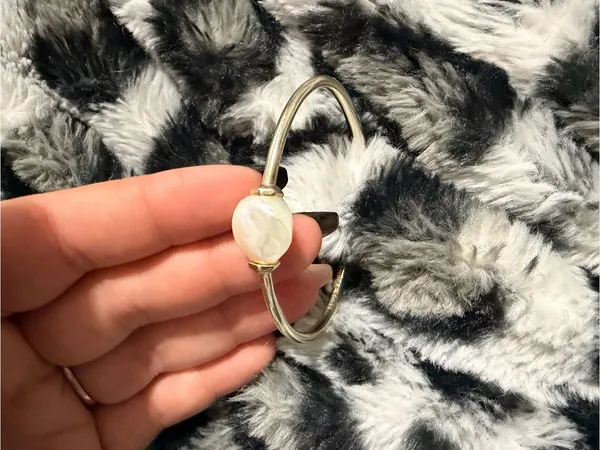 Kendra Scott Gold Pearl Accent Open Cuff Bracelet - Image 2