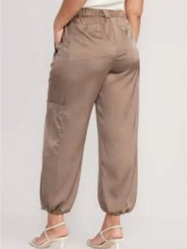 Old Navy Satin Cargo Jogger Pants Size 14 NWT - Image 15
