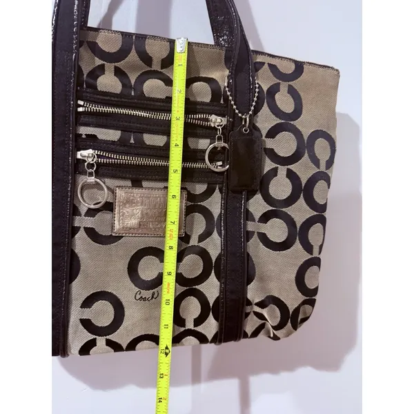 Coach Poppy Signature Black Canvas Double Handle Tote Bag, No. C1020-14530 T - Image 13