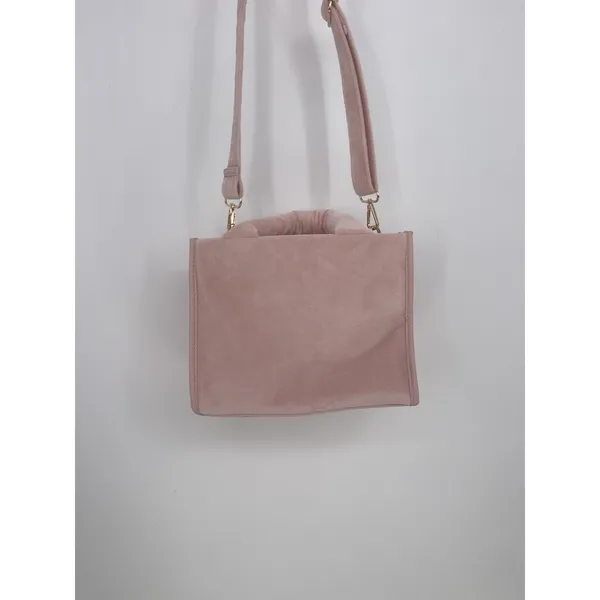 Juicy Couture DUSTY BLUSH Pink Big Spender Large‎ Tote Brand Velvet Bag Charm - Image 5