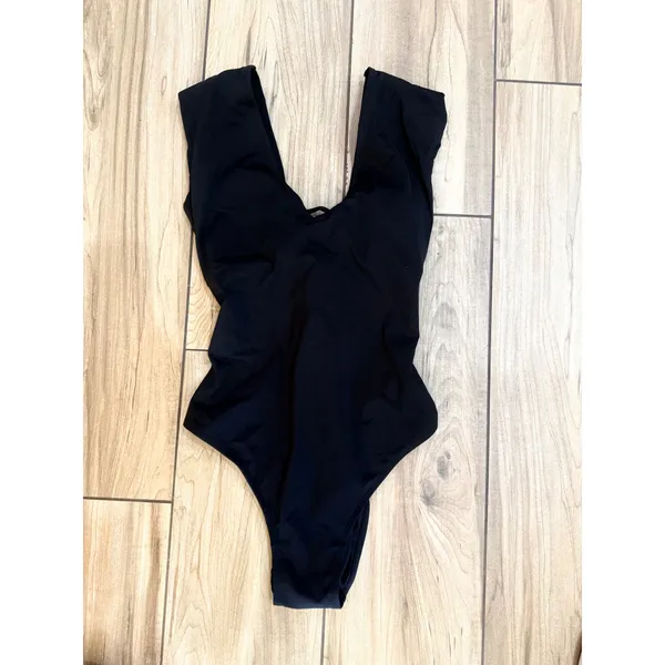 TA3 Plungey Muscle One Piece Swimsuit Black XL Short NWT Sculpting Retail $178 - Image 4