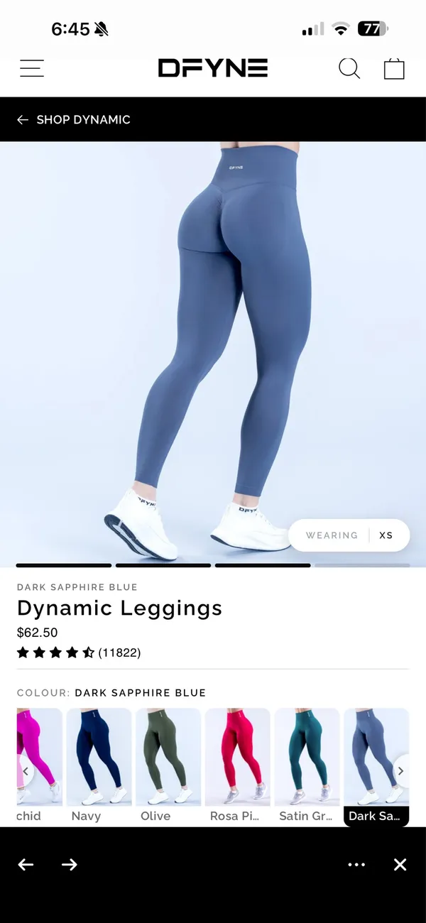 DFYNE Dynamic Leggings dark sapphire blue  - Image 5
