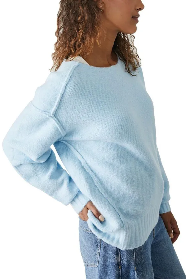 Free People Eastwood Crew Neck Tunic Sweater - Image 2