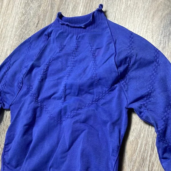 Free People Movement Good Karma Blue Long Sleeve Top Size XS/S - Image 12