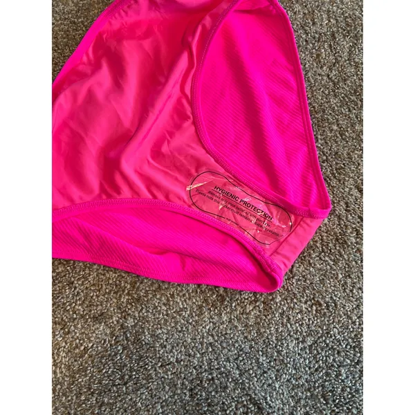 Talisea Women’s 2 Piece Tankini Swimsuit. Neon Pink. Size M - Image 8