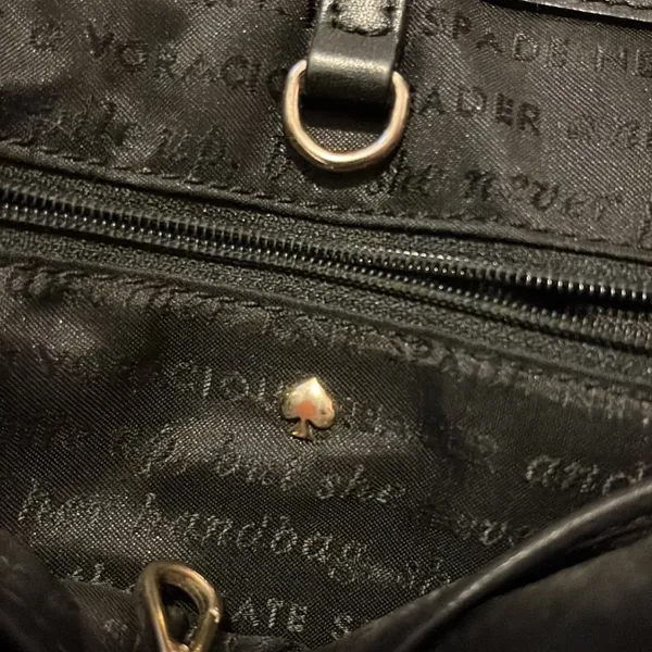 Black Kate Spade Purse - Image 8
