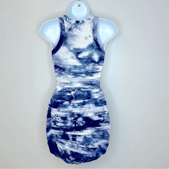 Runaway The Label Eccentric Blue‎ Tie Dye Dress Size 2 - Image 4