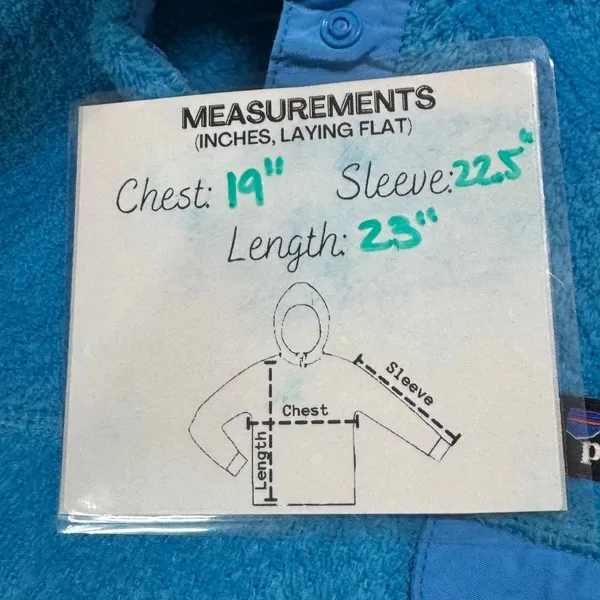 Patagonia Womens re-tool snap-t Fleece Pullover Jacket Small‎ Blue Mock Neck - Image 6