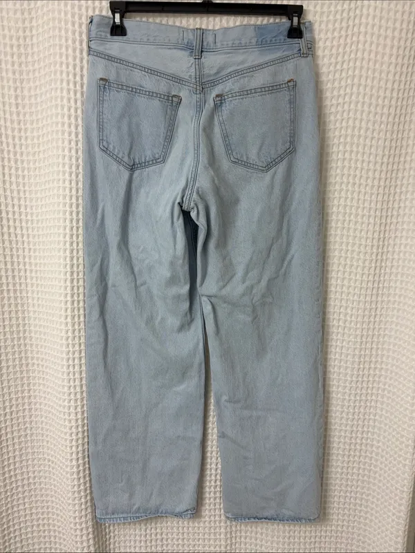 Abercrombie & Fitch The Loose High Rise Light Wash Jeans 29/8 - Image 6